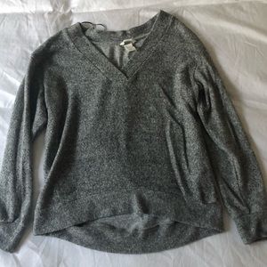 Grey V-Neck H&M Sweater